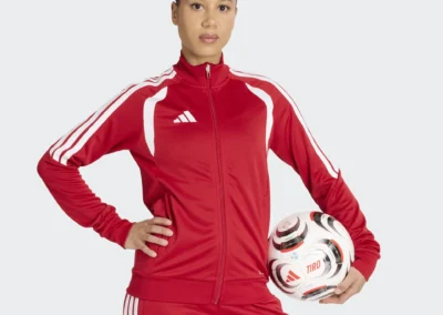 JY7107 Women's Tiro 26 Red-Wt. Training Jacket