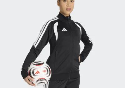 JY7109 Women's Tiro 26 Blk.-Wt. Training Jacket