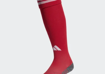 KC2766 Adi 26 Red-Wt. Soccer Socks