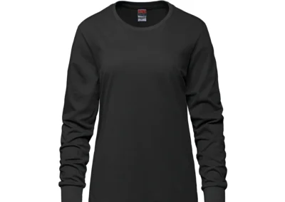 24-7 Ladies Black long Sleeved T-shirt
