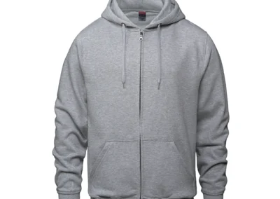 24-7 Men's Athletic Grey zip up Hoodie