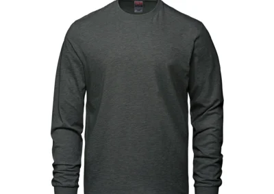 24-7 Men's Charcoal Heather Long Slv. T-shirt