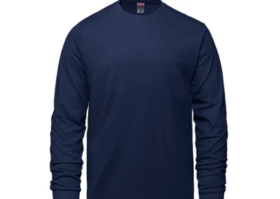 24-7 Men's Navy Blue Long Sleeved T-shirt
