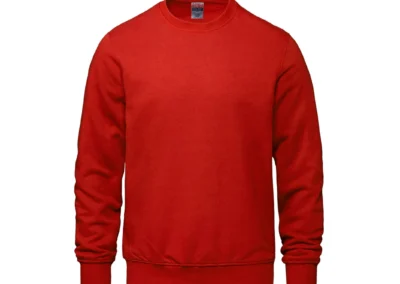 24-7 Men's Red Crew Neck Sweat shirt
