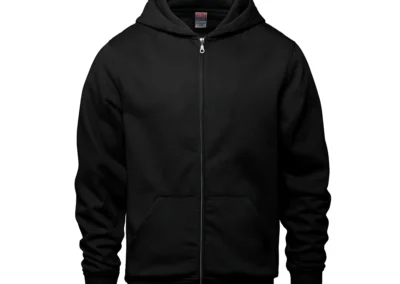 24-7 Youth Black zip Up Hoodie