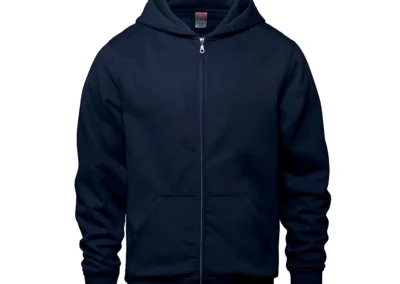 24-7 Youth Navy Blue zip Up Hoodie