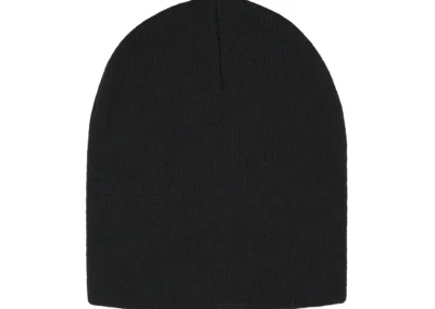 Black Acrylic Knit Beanie Toque