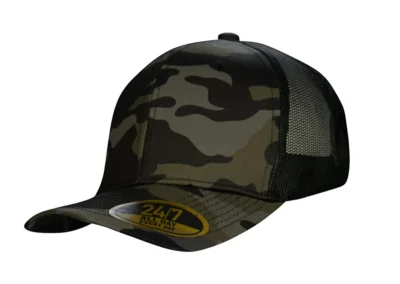 Camo Trucker Style Snapback Cap