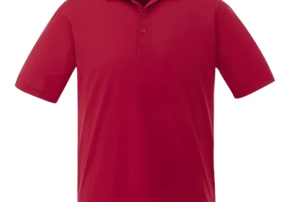Men's Red wicking Pique Knit Polo